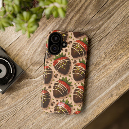 Chocolate Strawberries Phone Case – Dessert-Inspired Protective Case