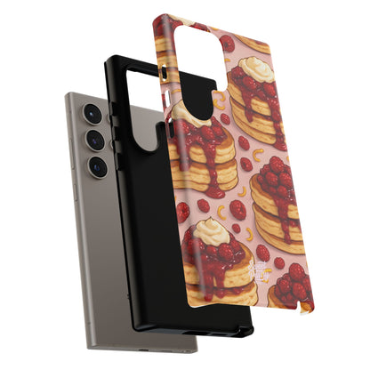 Raspberry Pancakes Phone Case – Dessert-Inspired Protective Case
