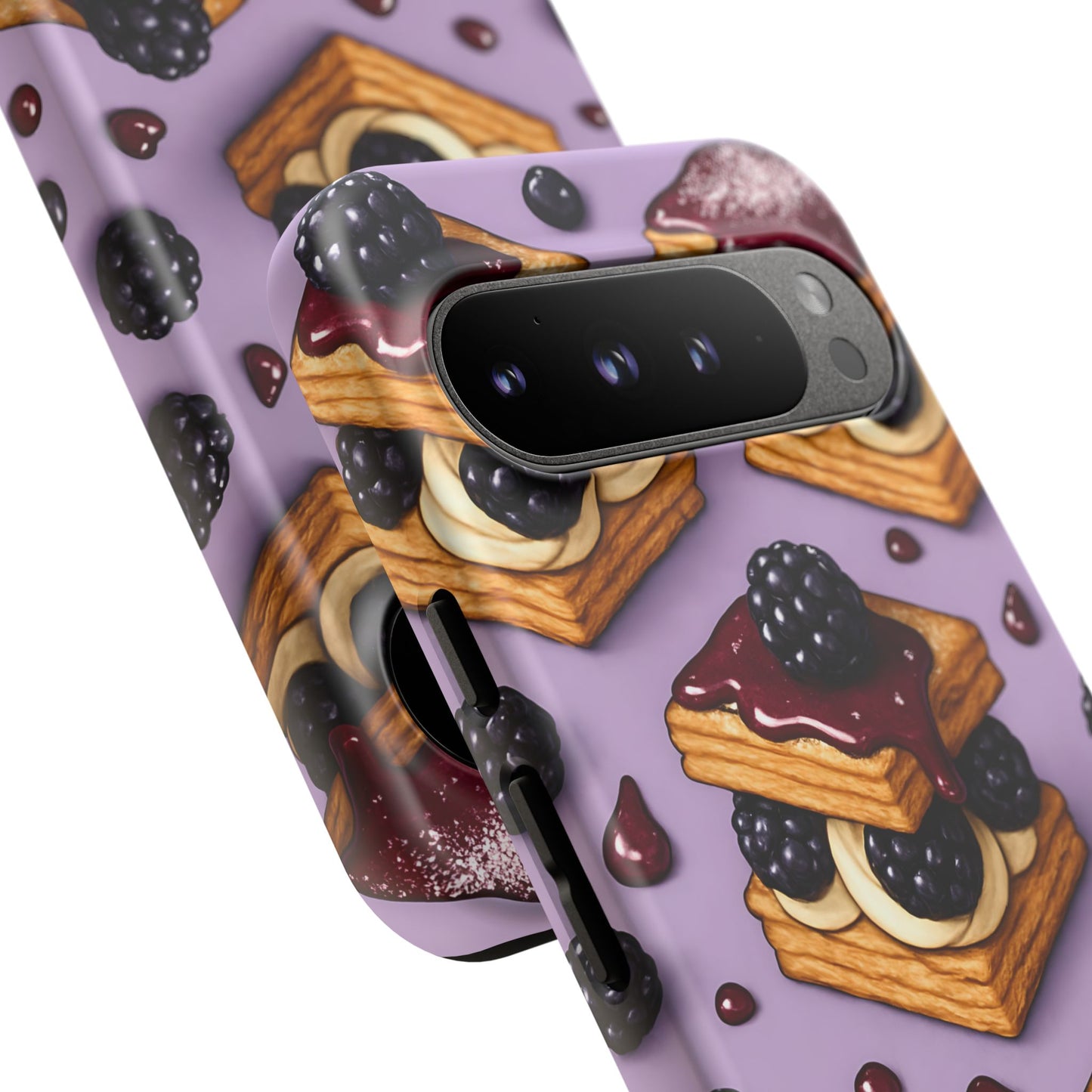 Blackberry Tart Phone Case – Dessert-Inspired Protective Case