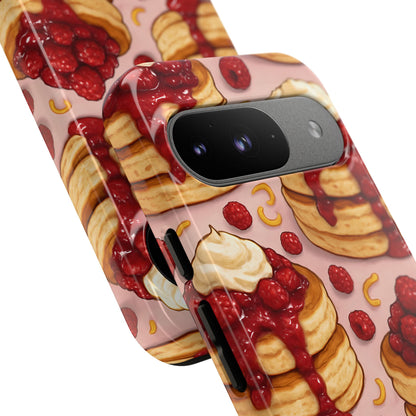 Raspberry Pancakes Phone Case – Dessert-Inspired Protective Case