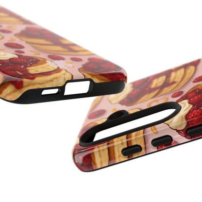 Raspberry Pancakes Phone Case – Dessert-Inspired Protective Case