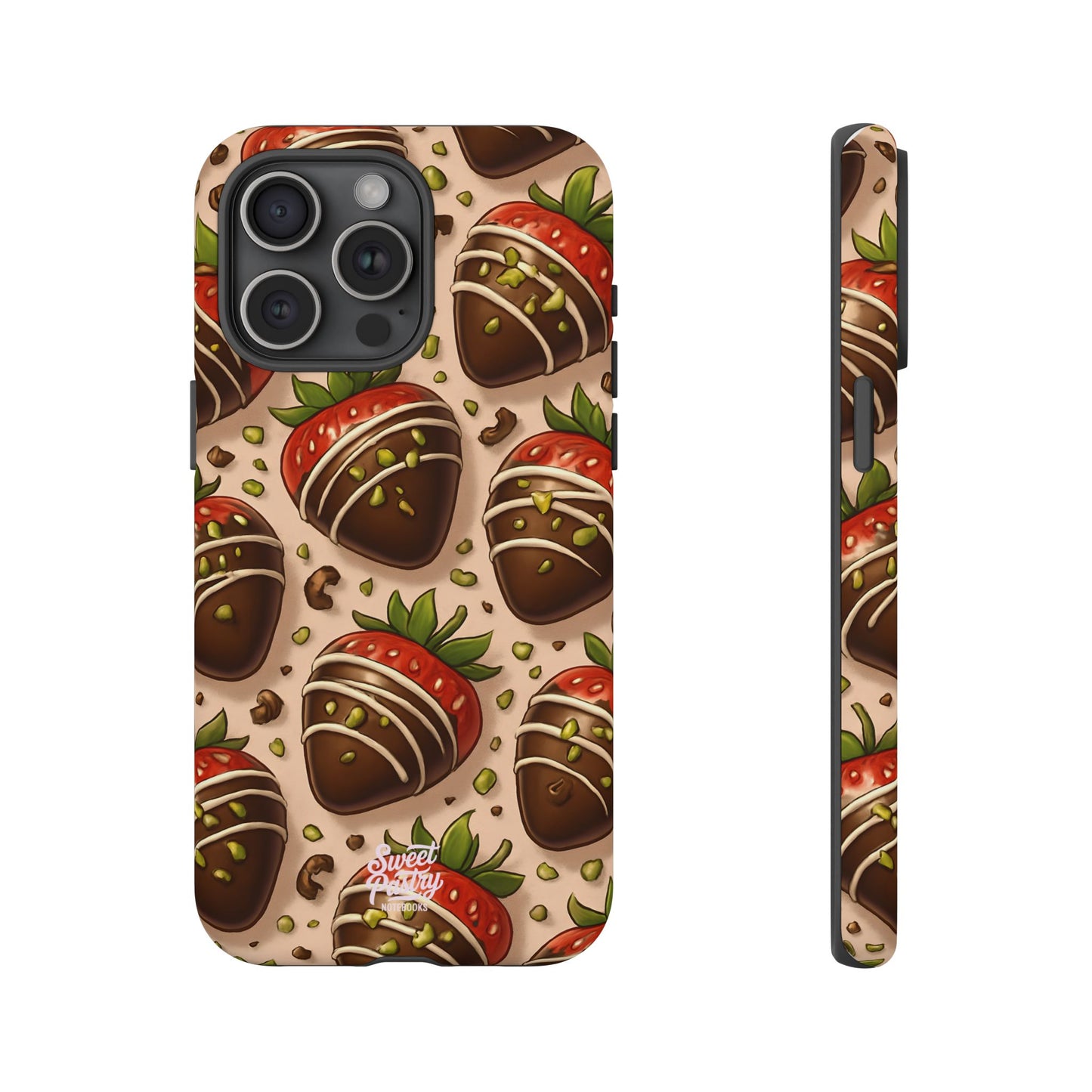 Chocolate Strawberries Phone Case – Dessert-Inspired Protective Case