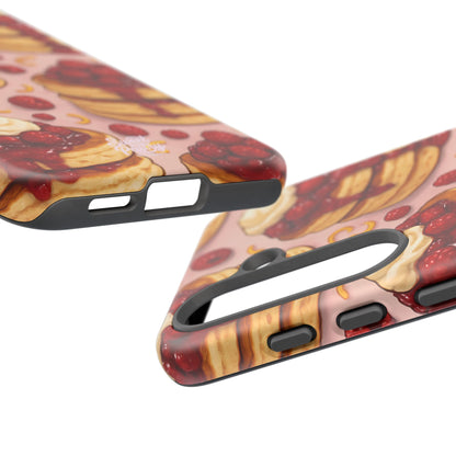 Raspberry Pancakes Phone Case – Dessert-Inspired Protective Case