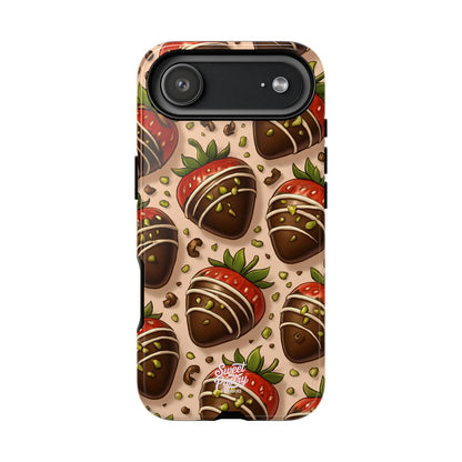 Chocolate Strawberries Phone Case – Dessert-Inspired Protective Case