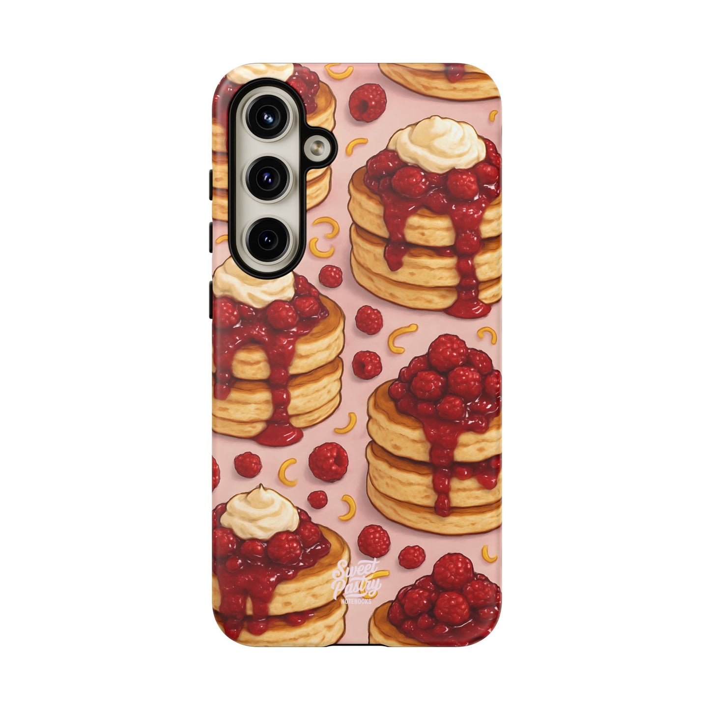 Raspberry Pancakes Phone Case – Dessert-Inspired Protective Case