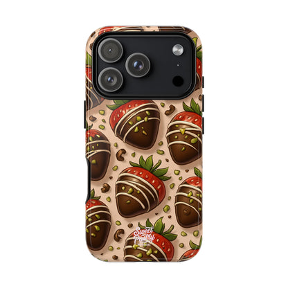 Chocolate Strawberries Phone Case – Dessert-Inspired Protective Case