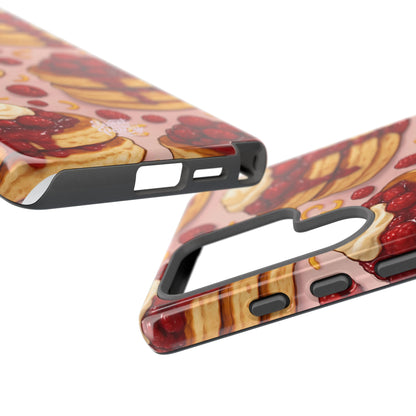 Raspberry Pancakes Phone Case – Dessert-Inspired Protective Case