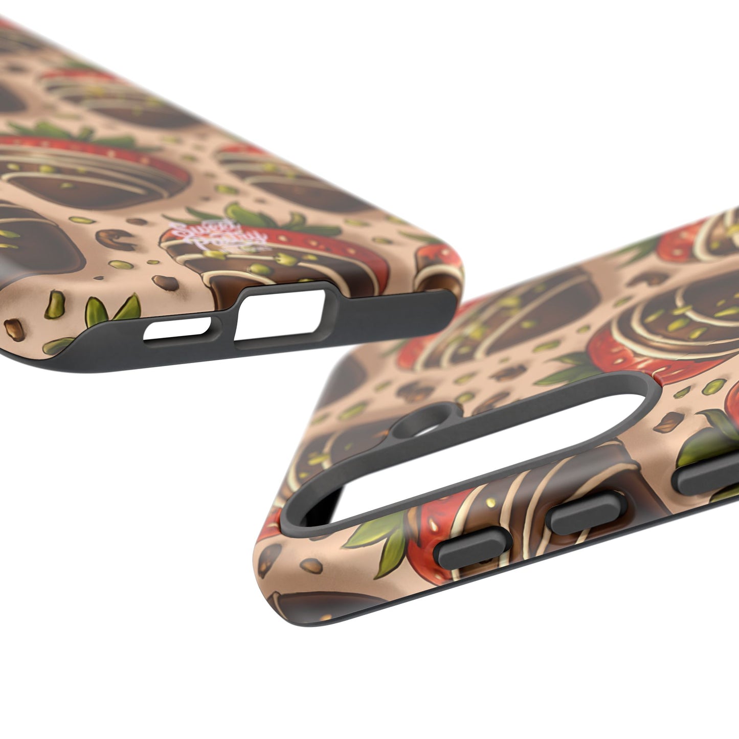 Chocolate Strawberries Phone Case – Dessert-Inspired Protective Case