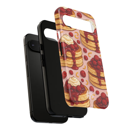 Raspberry Pancakes Phone Case – Dessert-Inspired Protective Case
