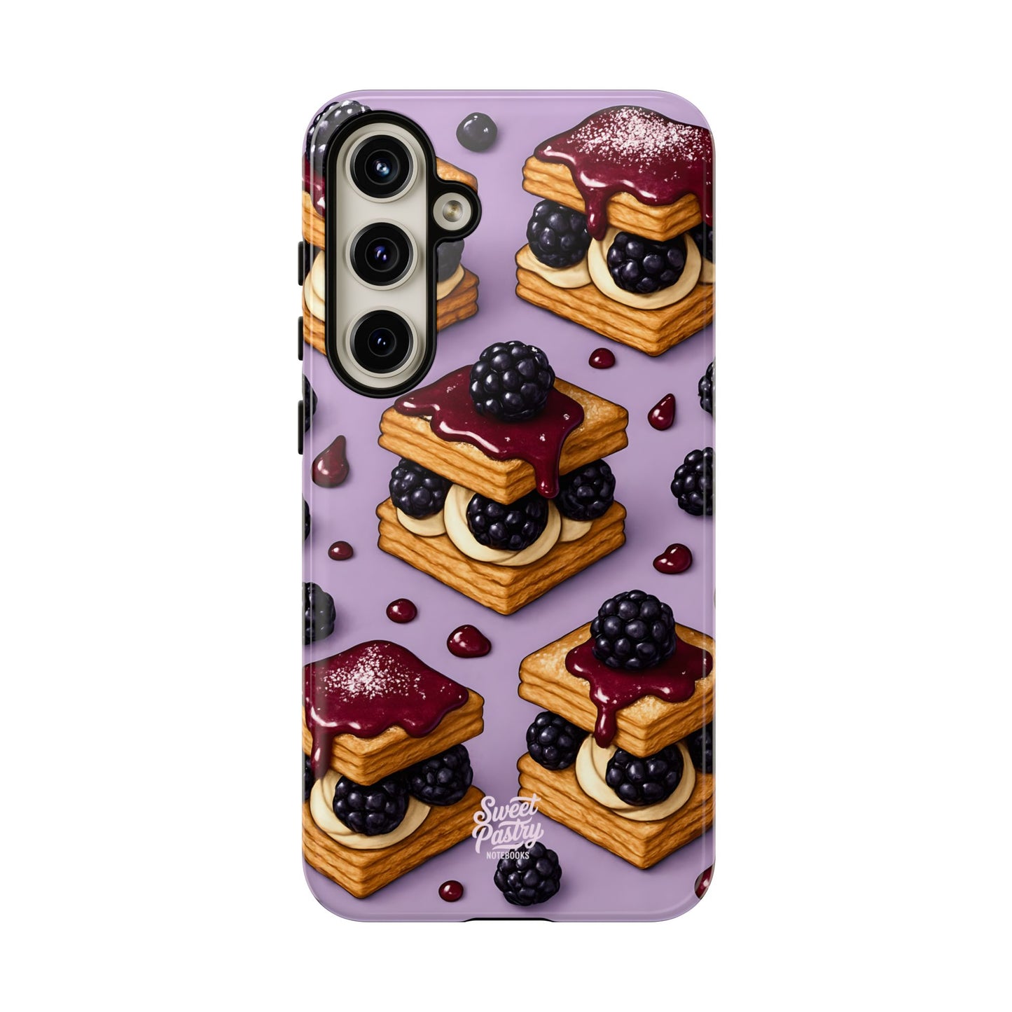 Blackberry Tart Phone Case – Dessert-Inspired Protective Case