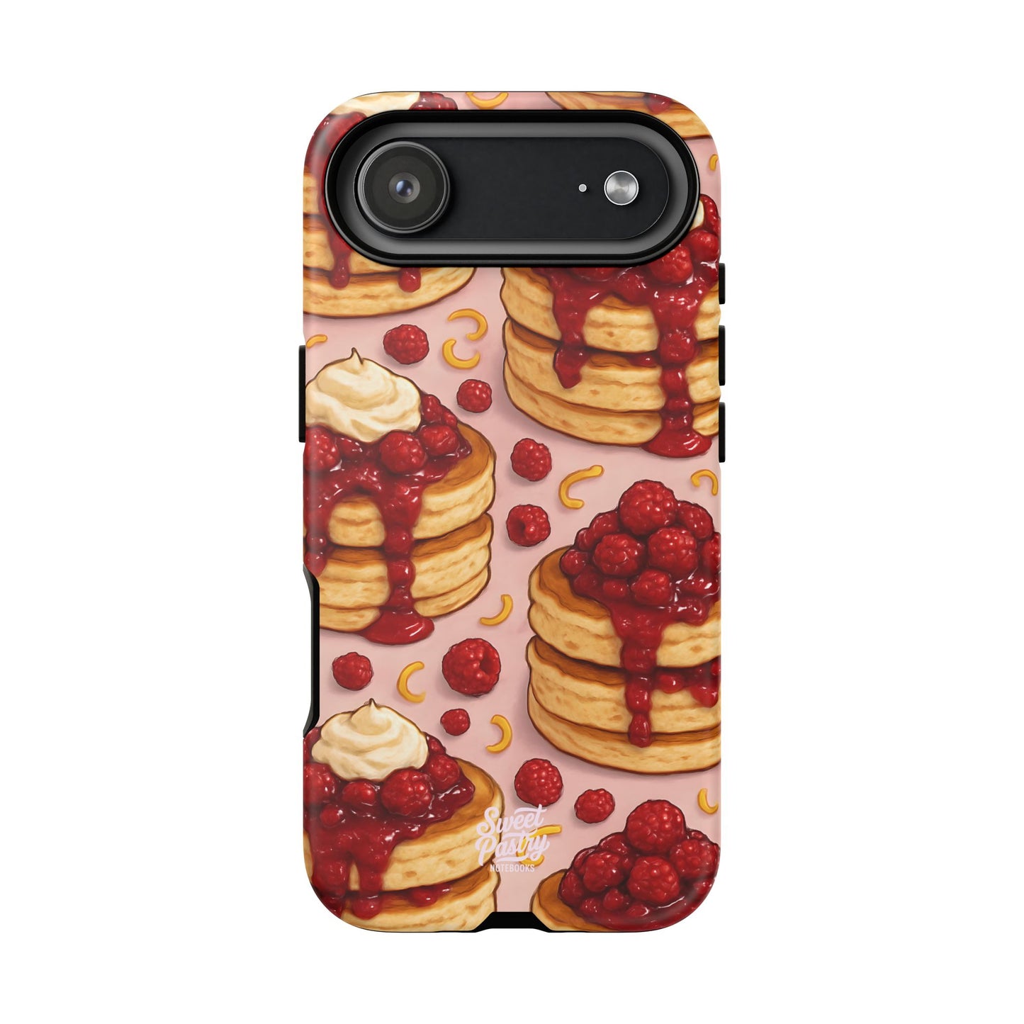 Raspberry Pancakes Phone Case – Dessert-Inspired Protective Case