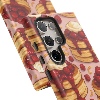 Raspberry Pancakes Phone Case – Dessert-Inspired Protective Case