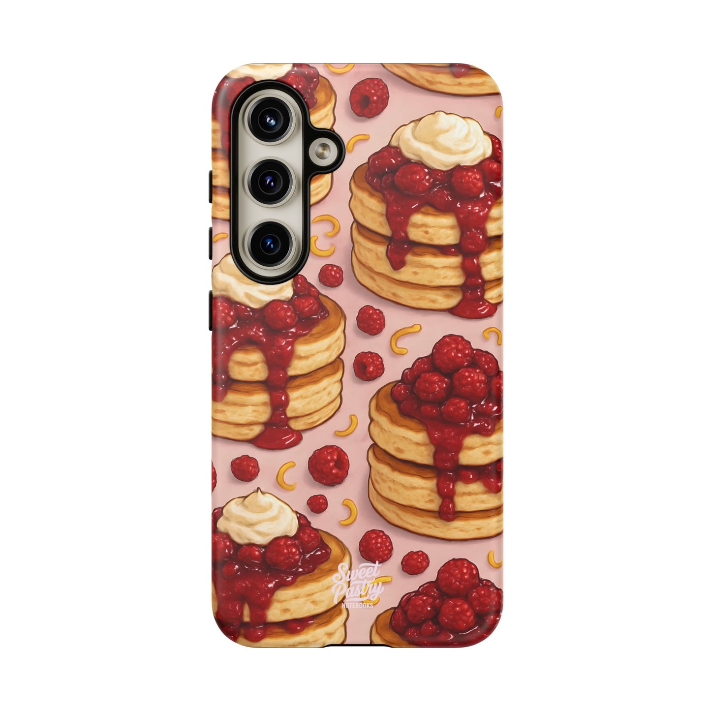 Raspberry Pancakes Phone Case – Dessert-Inspired Protective Case