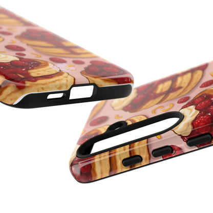 Raspberry Pancakes Phone Case – Dessert-Inspired Protective Case