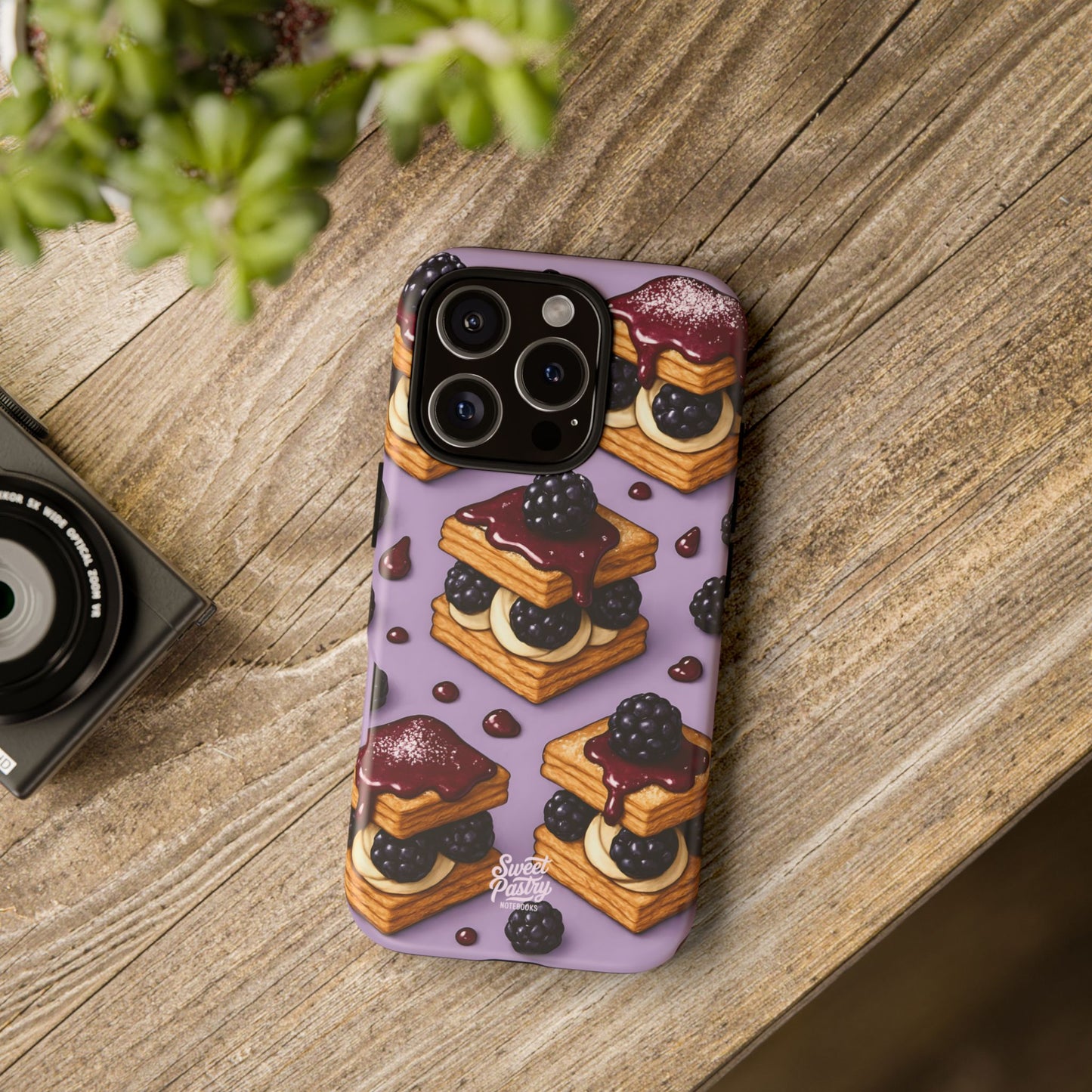 Blackberry Tart Phone Case – Dessert-Inspired Protective Case