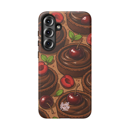 Cherry Chocolate Tart Phone Case – Dessert-Inspired Protective Case