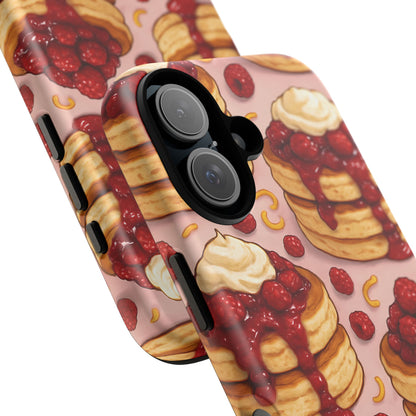 Raspberry Pancakes Phone Case – Dessert-Inspired Protective Case