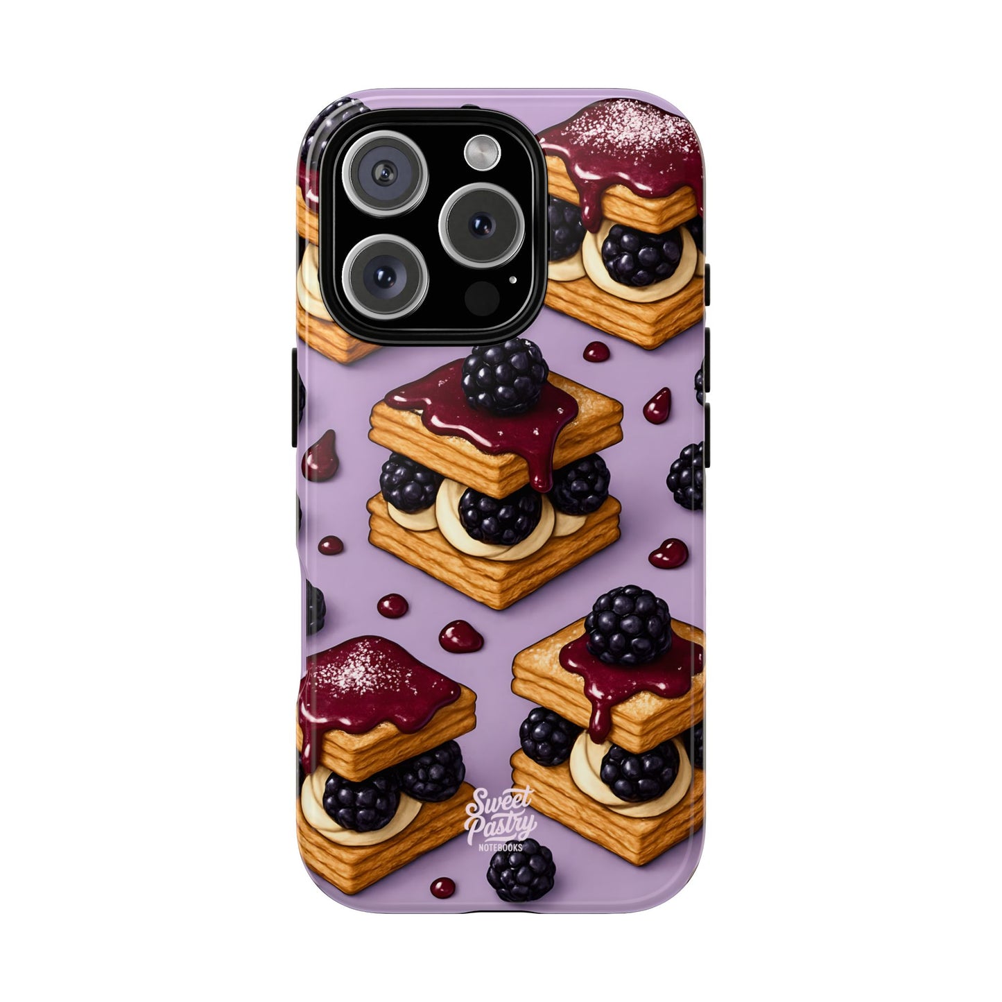 Blackberry Tart Phone Case – Dessert-Inspired Protective Case
