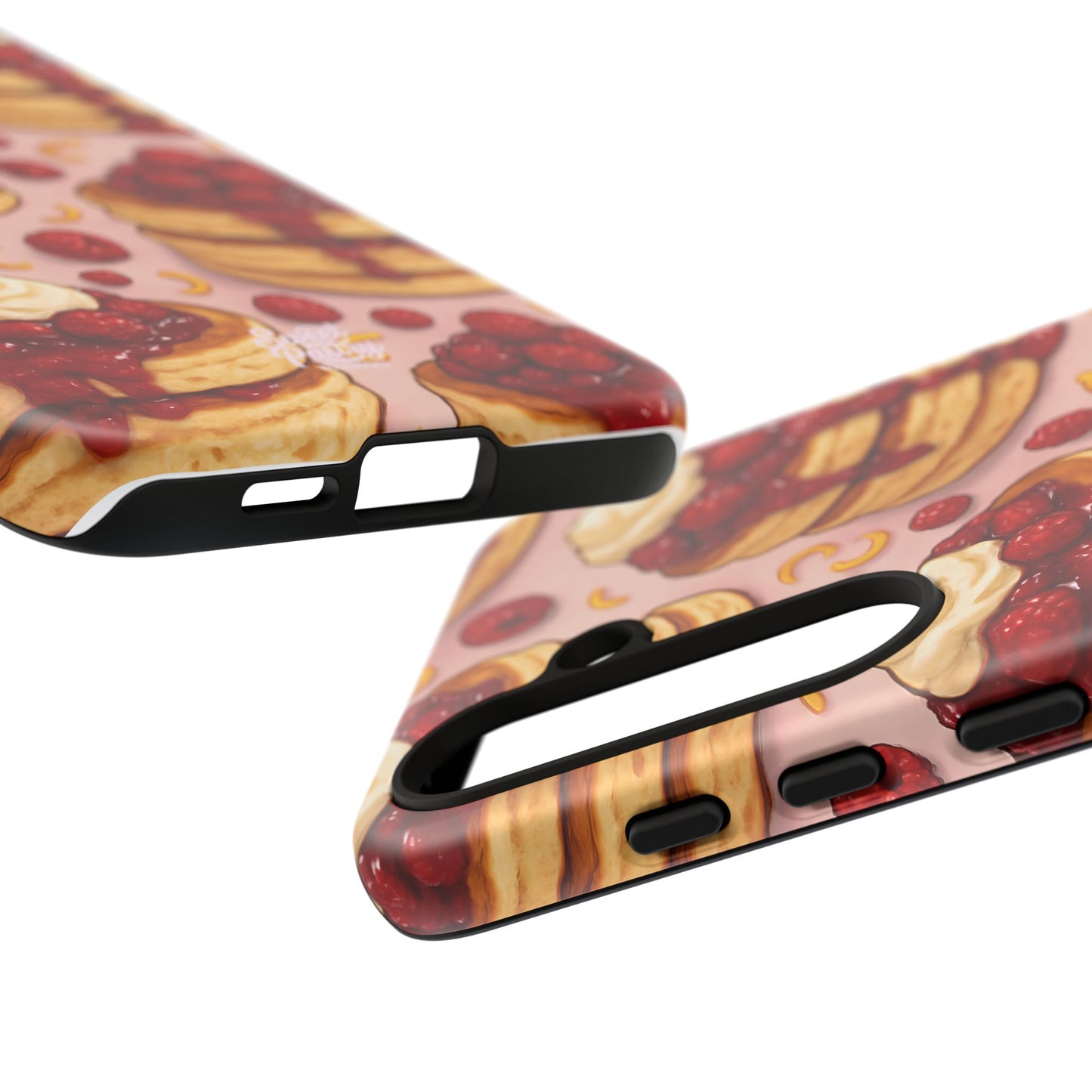 Raspberry Pancakes Phone Case – Dessert-Inspired Protective Case
