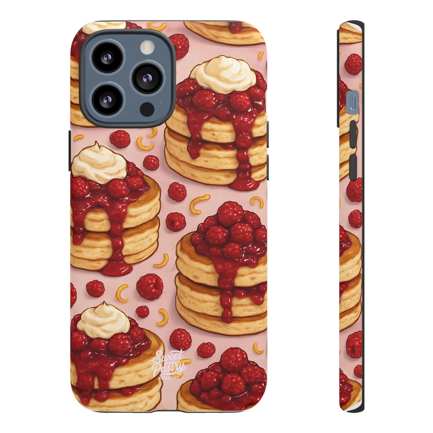 Raspberry Pancakes Phone Case – Dessert-Inspired Protective Case