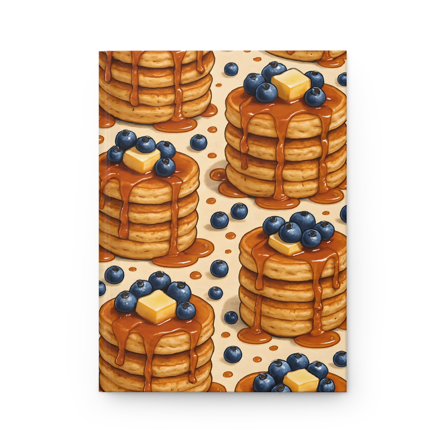 Blueberry Pancake Notebook — Dessert-Inspired Hardcover Journal for Bakers | Sweet Pastry Notebooks