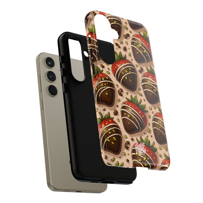 Chocolate Strawberries Phone Case – Dessert-Inspired Protective Case