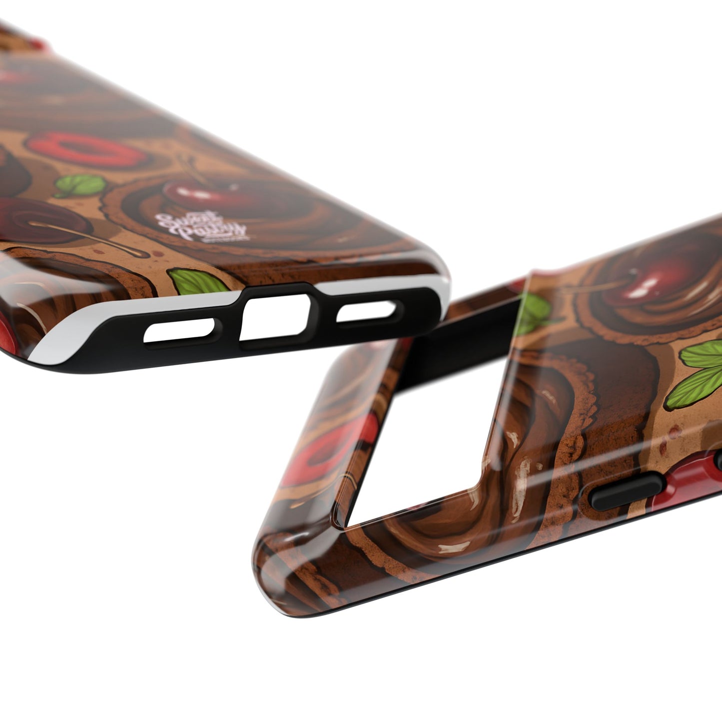 Cherry Chocolate Tart Phone Case – Dessert-Inspired Protective Case