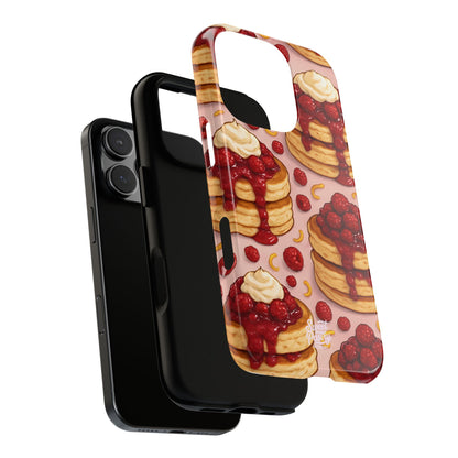 Raspberry Pancakes Phone Case – Dessert-Inspired Protective Case