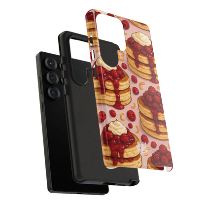 Raspberry Pancakes Phone Case – Dessert-Inspired Protective Case