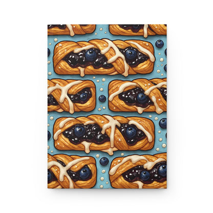 Blueberry Twist Pastry Notebook — Dessert-Inspired Hardcover Journal for Bakers | Sweet Pastry Notebooks