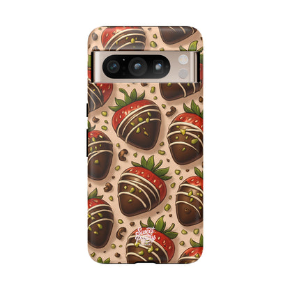 Chocolate Strawberries Phone Case – Dessert-Inspired Protective Case
