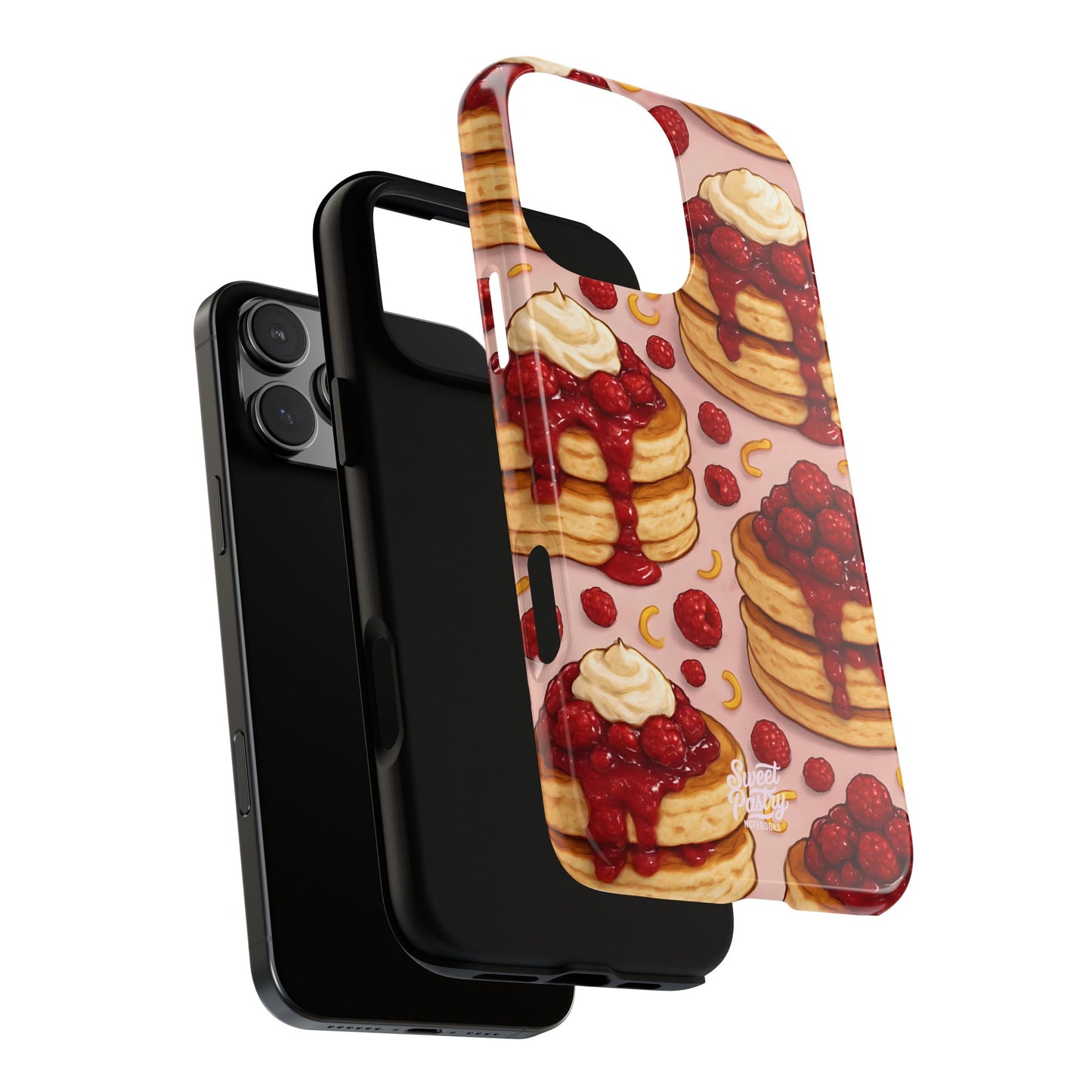 Raspberry Pancakes Phone Case – Dessert-Inspired Protective Case