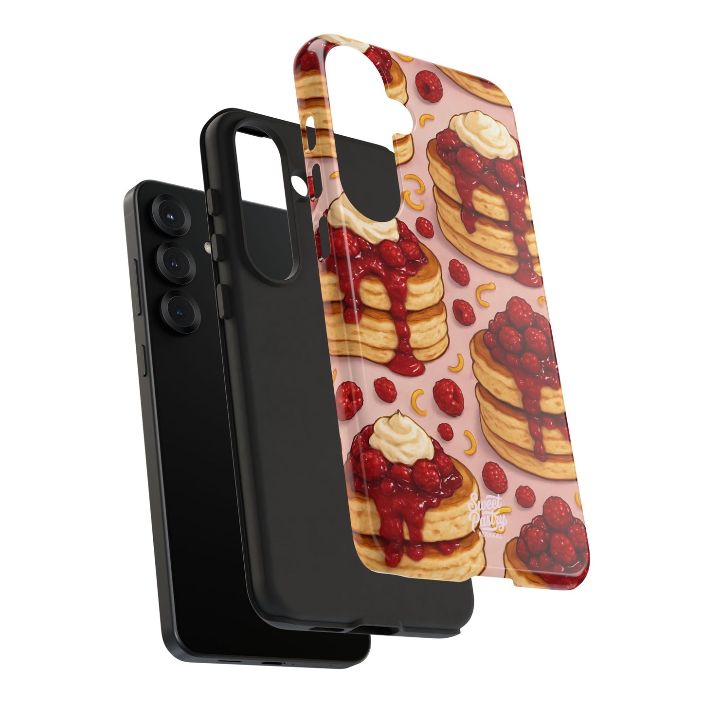 Raspberry Pancakes Phone Case – Dessert-Inspired Protective Case