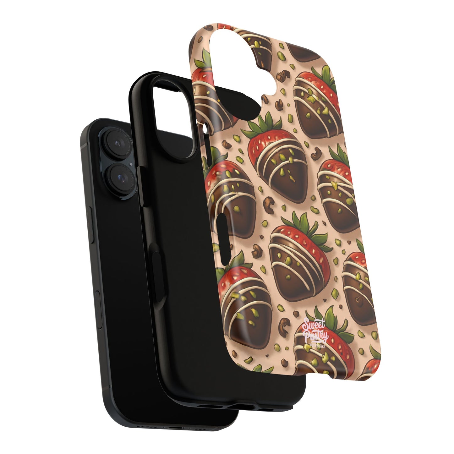 Chocolate Strawberries Phone Case – Dessert-Inspired Protective Case
