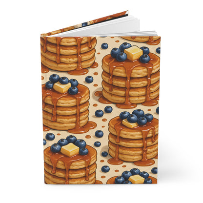 Blueberry Pancake Notebook — Dessert-Inspired Hardcover Journal for Bakers | Sweet Pastry Notebooks