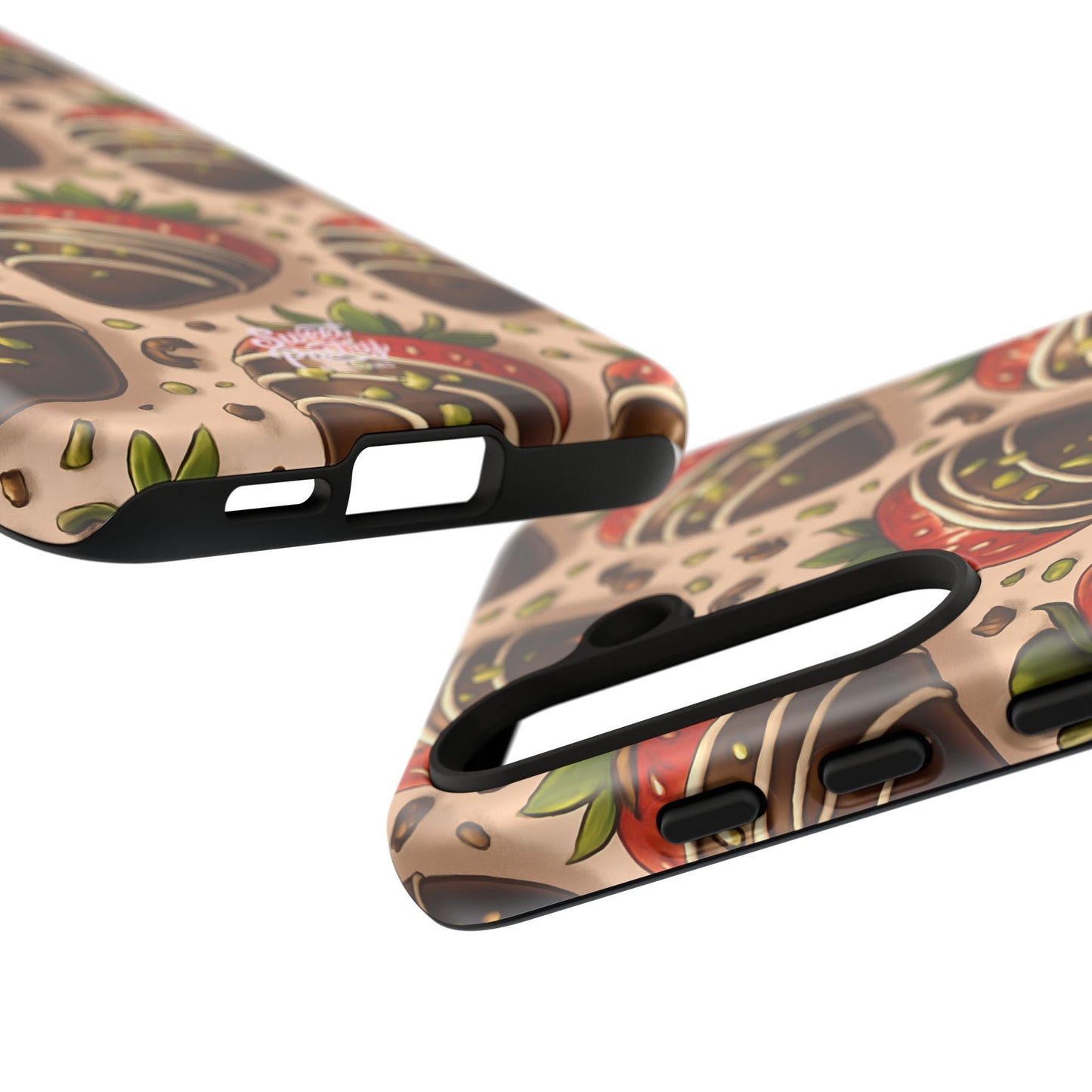 Chocolate Strawberries Phone Case – Dessert-Inspired Protective Case
