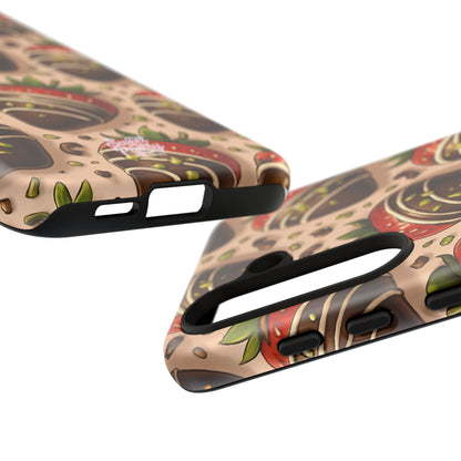 Chocolate Strawberries Phone Case – Dessert-Inspired Protective Case