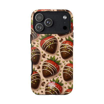 Chocolate Strawberries Phone Case – Dessert-Inspired Protective Case