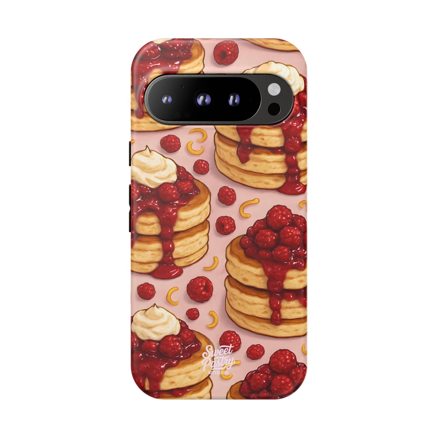 Raspberry Pancakes Phone Case – Dessert-Inspired Protective Case