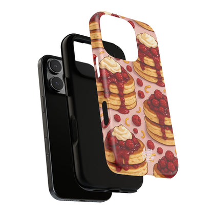 Raspberry Pancakes Phone Case – Dessert-Inspired Protective Case