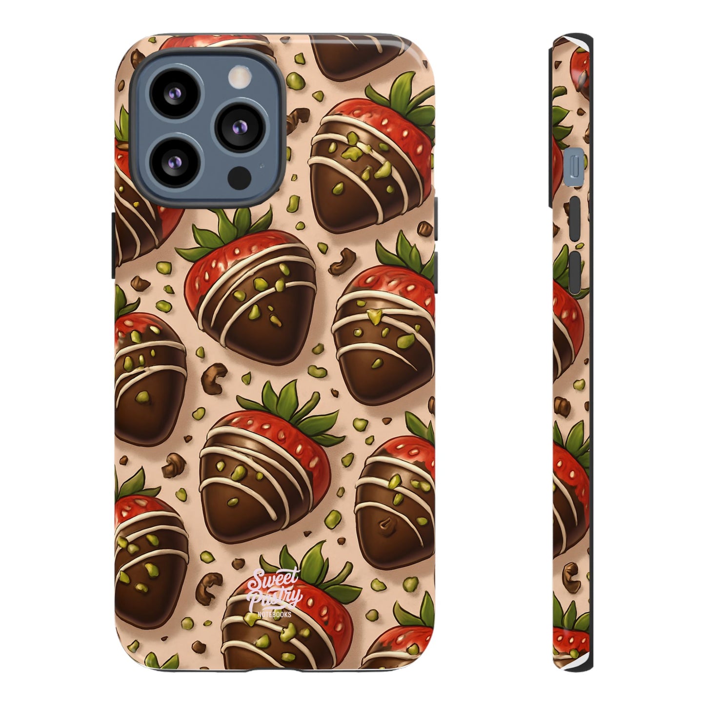 Chocolate Strawberries Phone Case – Dessert-Inspired Protective Case
