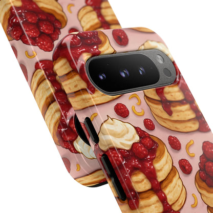 Raspberry Pancakes Phone Case – Dessert-Inspired Protective Case