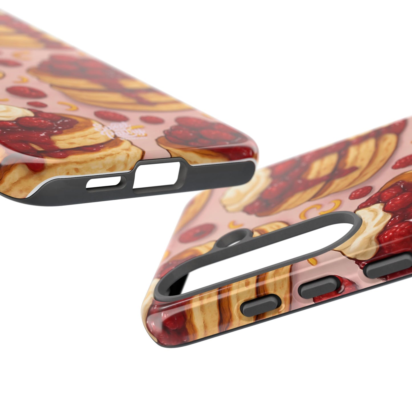 Raspberry Pancakes Phone Case – Dessert-Inspired Protective Case