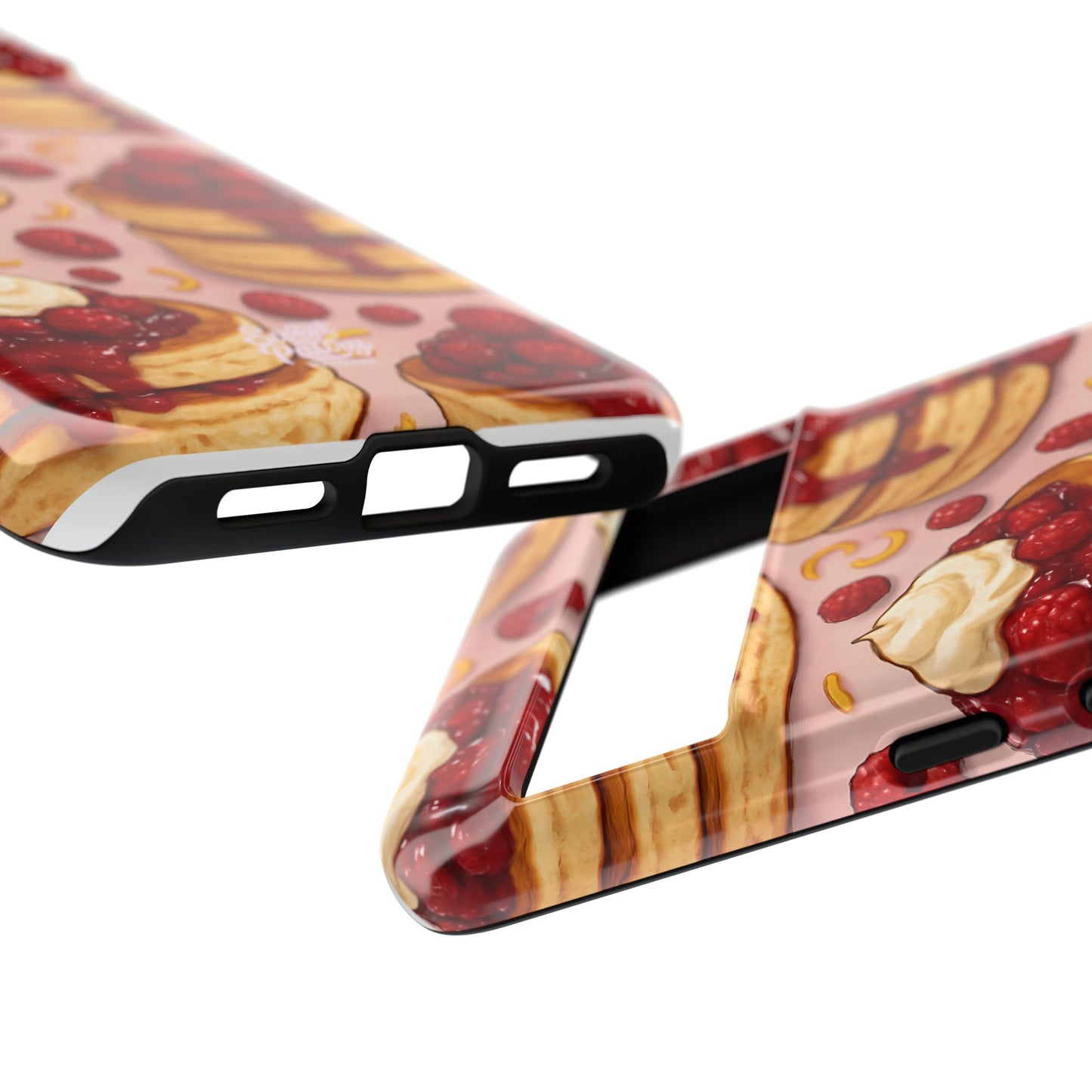 Raspberry Pancakes Phone Case – Dessert-Inspired Protective Case