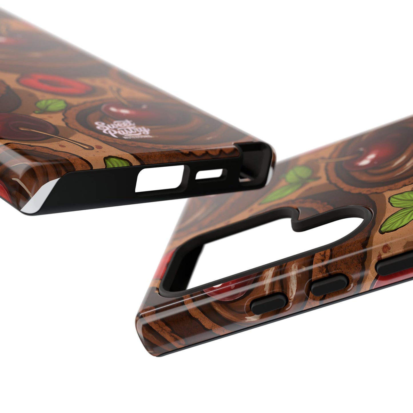 Cherry Chocolate Tart Phone Case – Dessert-Inspired Protective Case