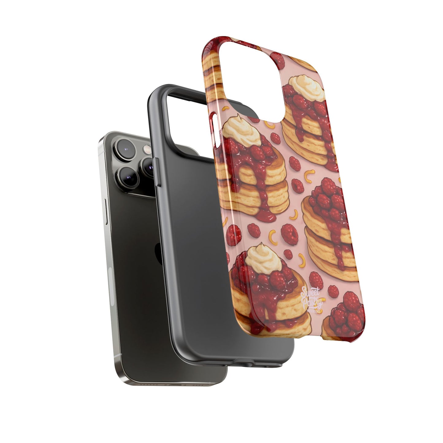 Raspberry Pancakes Phone Case – Dessert-Inspired Protective Case