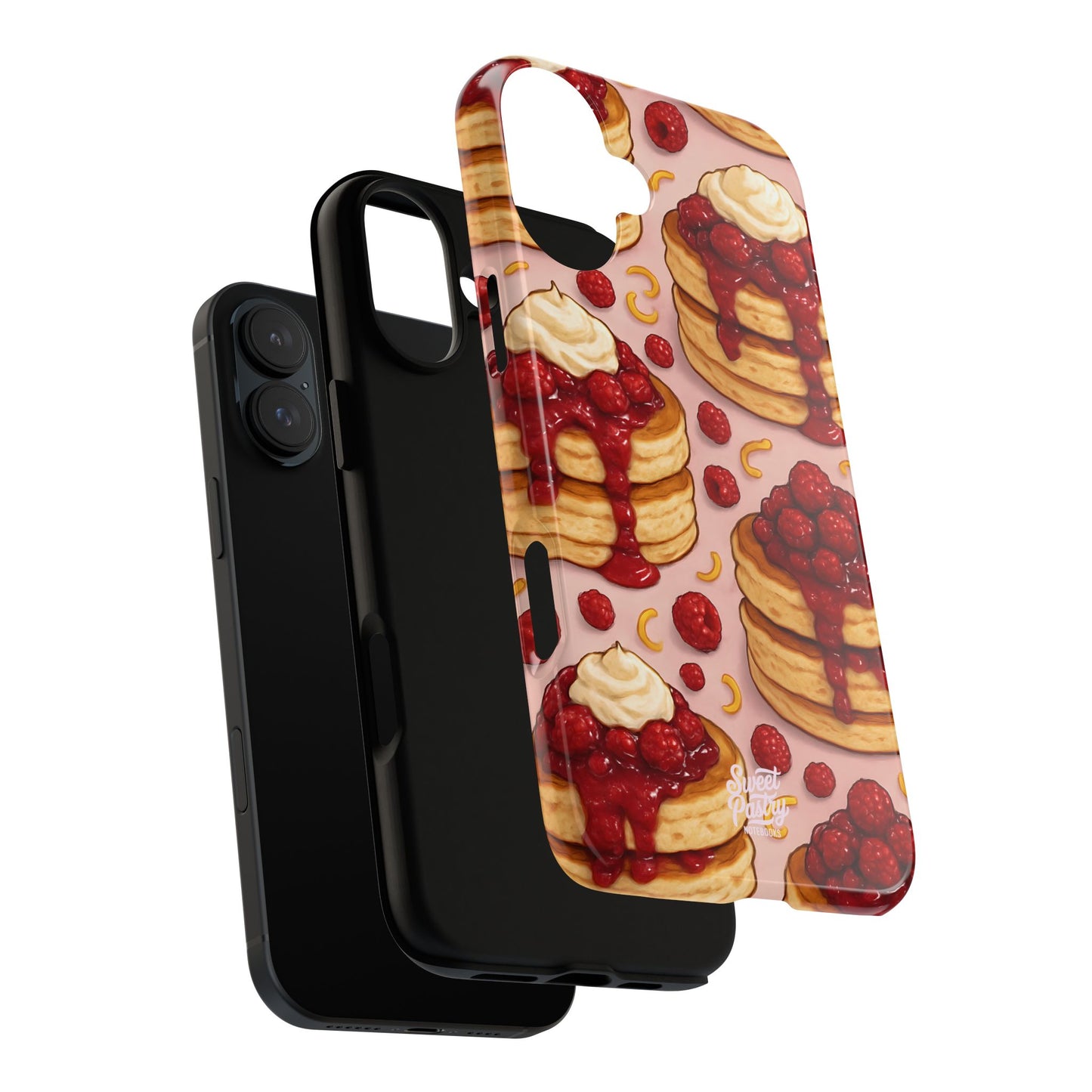 Raspberry Pancakes Phone Case – Dessert-Inspired Protective Case