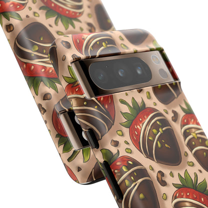Chocolate Strawberries Phone Case – Dessert-Inspired Protective Case
