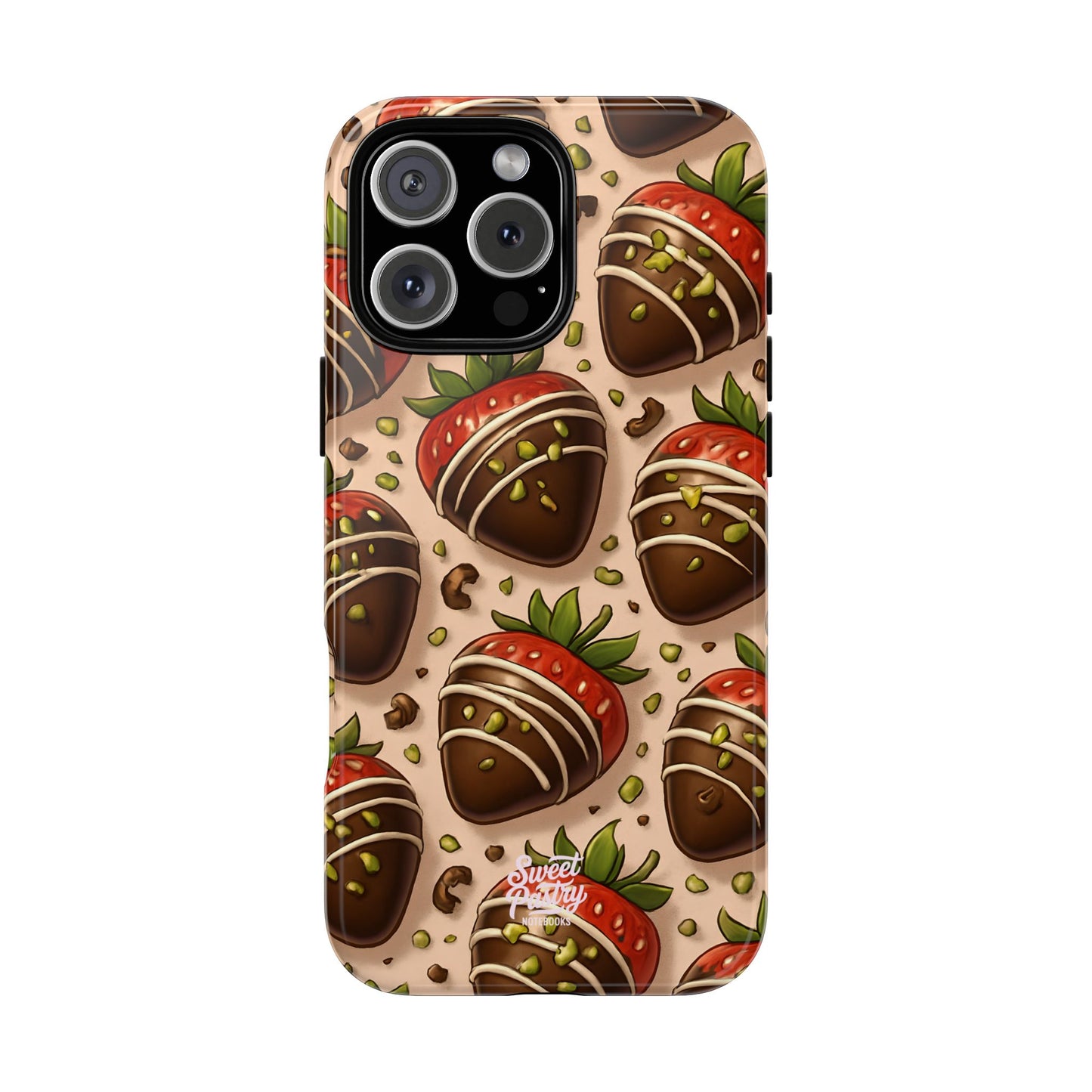 Chocolate Strawberries Phone Case – Dessert-Inspired Protective Case