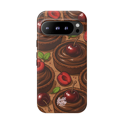 Cherry Chocolate Tart Phone Case – Dessert-Inspired Protective Case